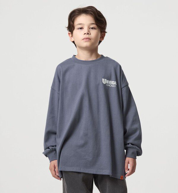 UNITED ARROWS green label relaxing「＜UNIVERSAL OVERALL＞フォトプリント プルオーバー / キッズ  140cm-160cm」|Tシャツ・カットソー|