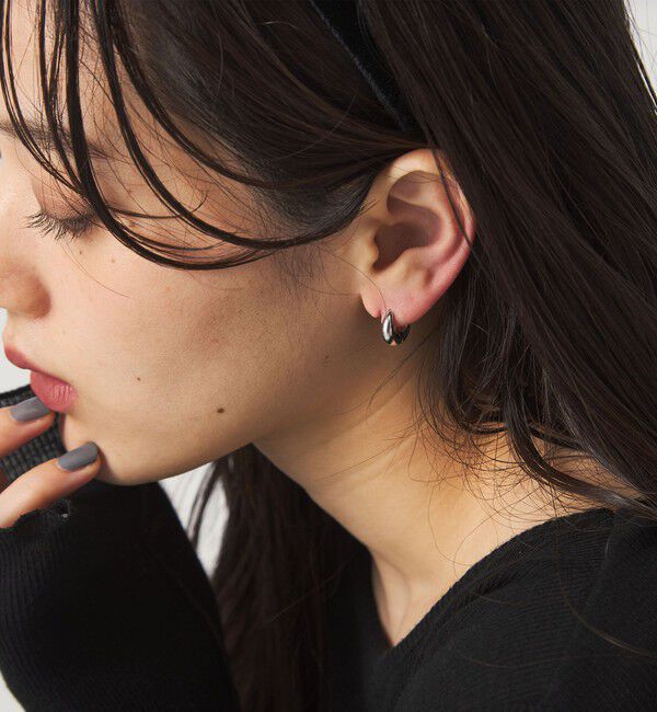 UNITED ARROWS green label relaxing「【WEB限定】プチ クリップフープ ピアス」|ピアス|
