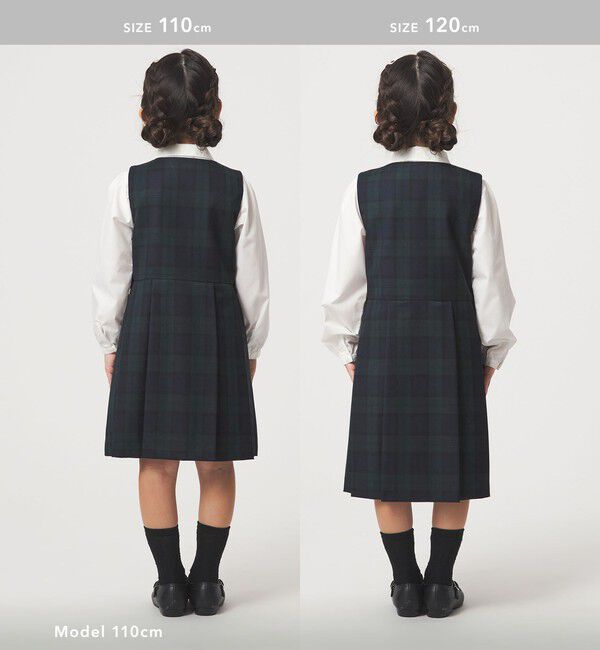 UNITED ARROWS green label relaxing「TRW ブラックウォッチ ジャンスカ / キッズ 110cm-130cm」|ワンピース|