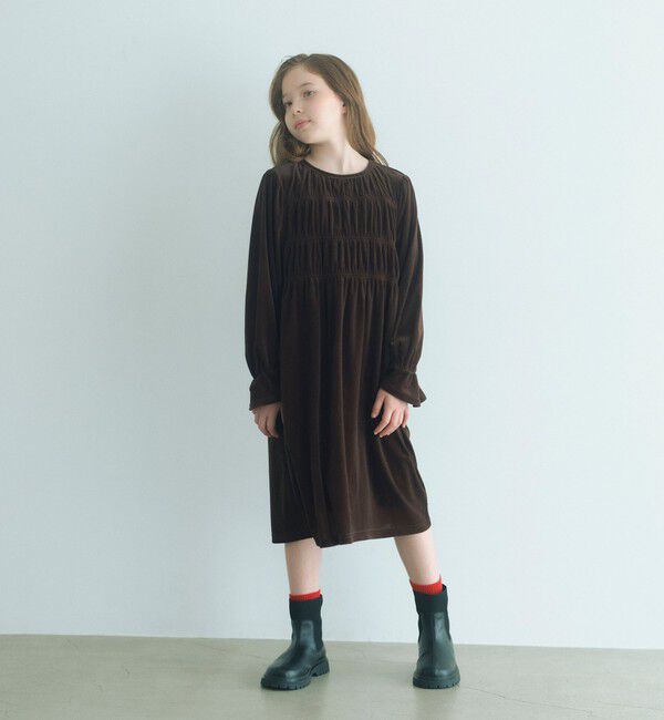 UNITED ARROWS green label relaxing「シャーリング ワンピース / キッズ  110cm-160cm」|ワンピース|