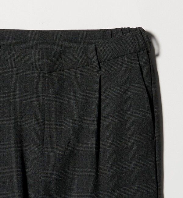 BEAUTY&YOUTH UNITED ARROWS「リサイクル ポリエステル 1プリーツ テーパード パンツ NO.3 セットアップ対応 ウォッシャブル」|チノ|