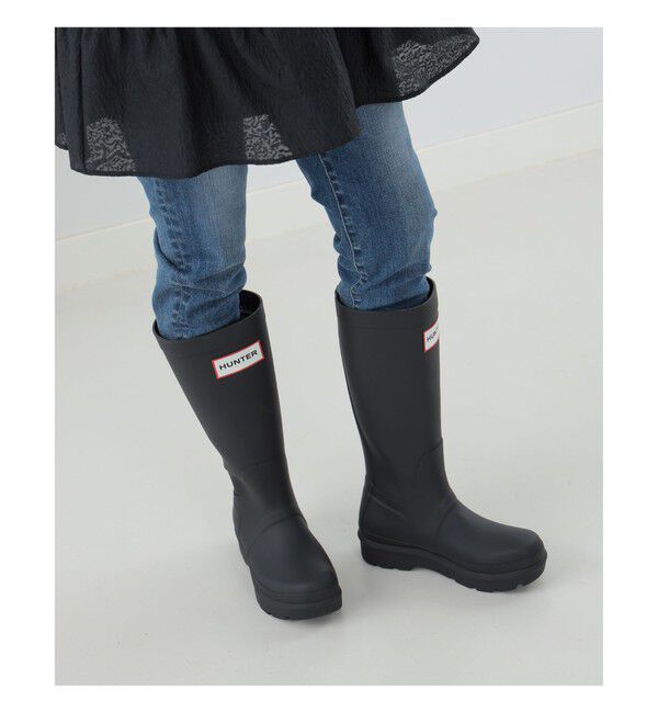 Ray BEAMS 「【WEB限定】HUNTER / オリジナル 2.0 トール ブーツ」|レインシューズ|BLACK