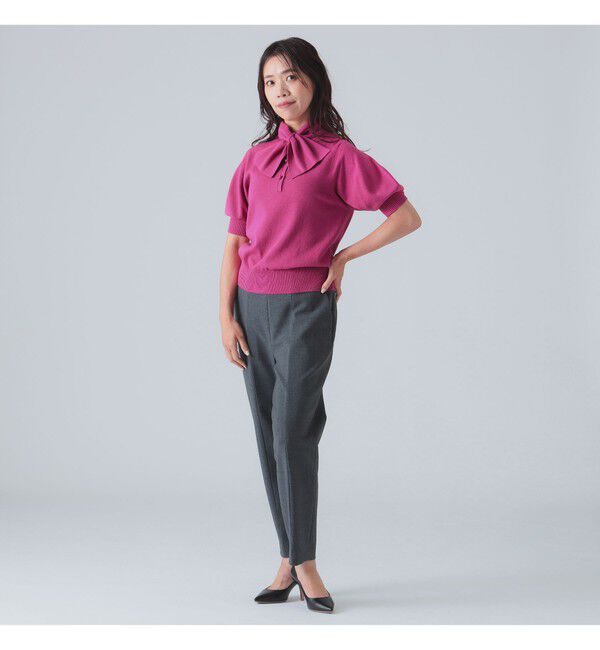 Demi-Luxe BEAMS 「ダブルクロス テーパードパンツ」|チノ|