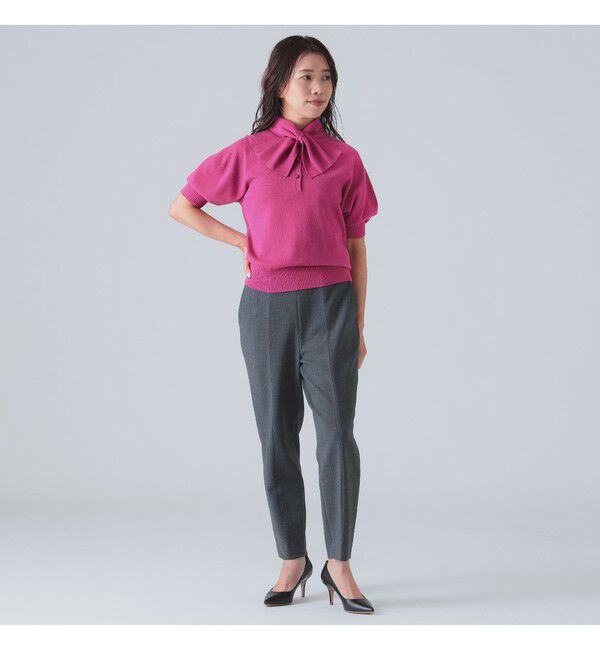 Demi-Luxe BEAMS 「ダブルクロス テーパードパンツ」|チノ|