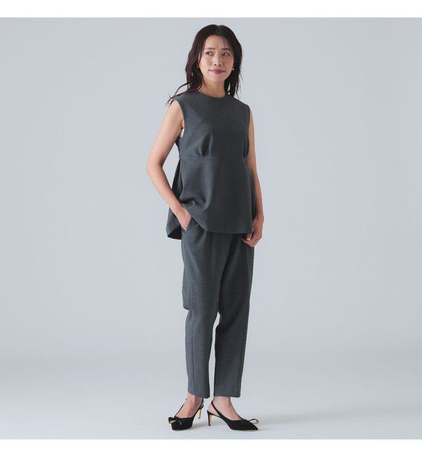 Demi-Luxe BEAMS 「ダブルクロス テーパードパンツ」|チノ|