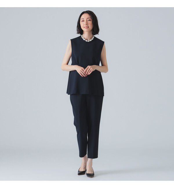 Demi-Luxe BEAMS 「ダブルクロス テーパードパンツ」|チノ|