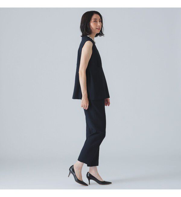 Demi-Luxe BEAMS 「ダブルクロス テーパードパンツ」|チノ|