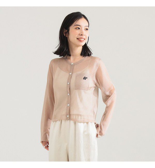 Demi-Luxe BEAMS 「BAUM UND PFERDGARTEN / グリッター ニットカーディガン」|ニット・セーター|