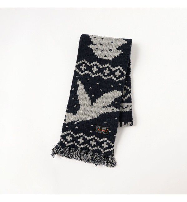 BEAMS PLUS「Muffler Jacquard Nordic Pattern」|マフラー|