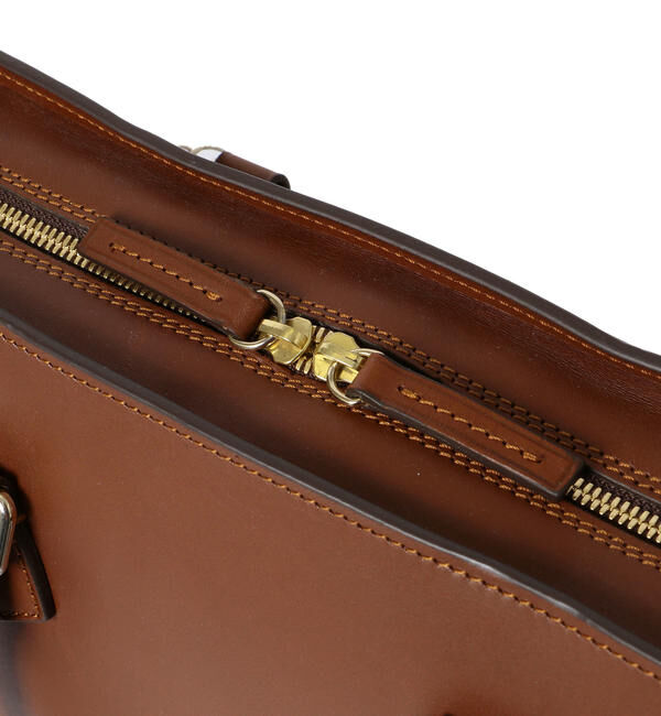 SHIPS「Boldrini Selleria: レザー ブリーフ バッグ」|ビジネスバッグ|