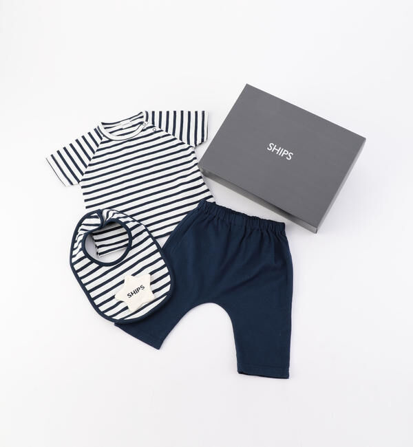 SHIPS KIDS「SHIPS KIDS:ショートスリーブ ギフトセット」|ギフトセット|ネイビー