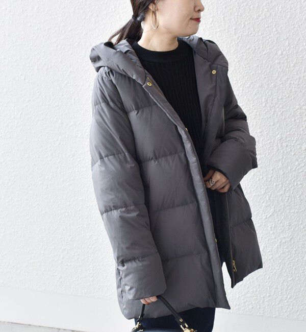 SHIPS for women「*〈手洗い可能〉ショールカラー ミディ ダウン ◇」|その他|