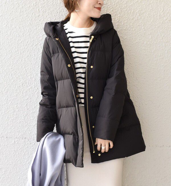 SHIPS for women「*〈手洗い可能〉ショールカラー ミディ ダウン ◇」|その他|