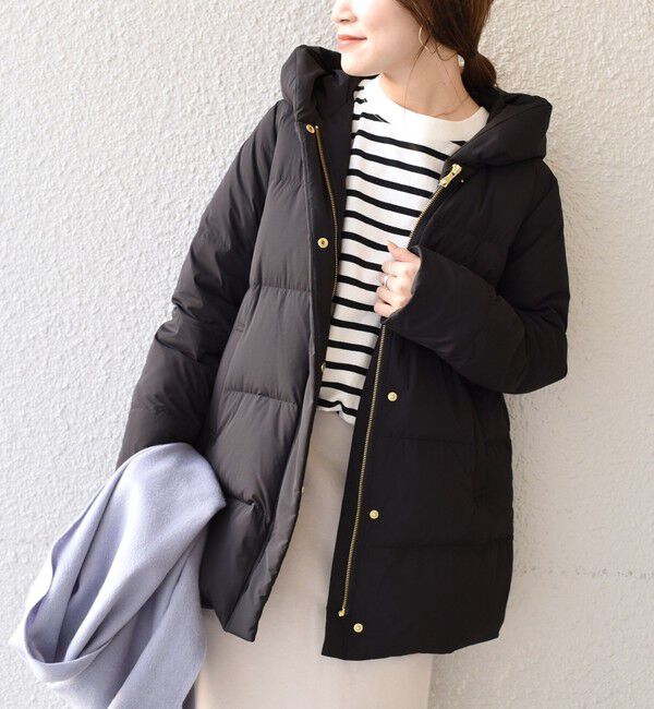 SHIPS for women「*〈手洗い可能〉ショールカラー ミディ ダウン ◇」|その他|