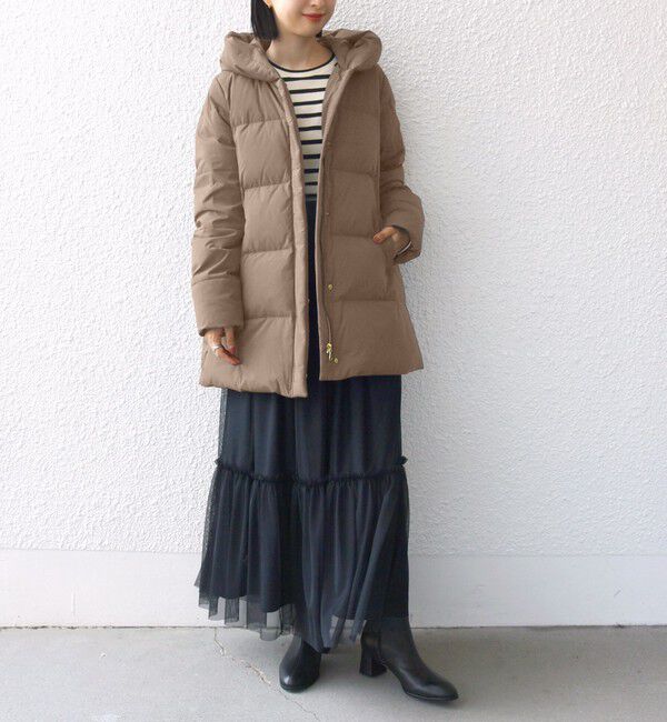 SHIPS for women「*〈手洗い可能〉ショールカラー ミディ ダウン ◇」|その他|