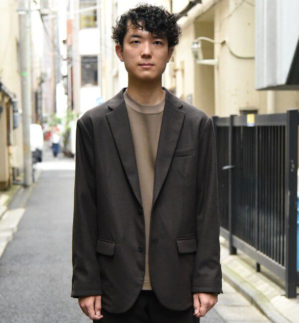 SHIPS「SHIPS:  ハイゲージ クルーネック ダンボールニット 長袖Tシャツ」|Tシャツ・カットソー|