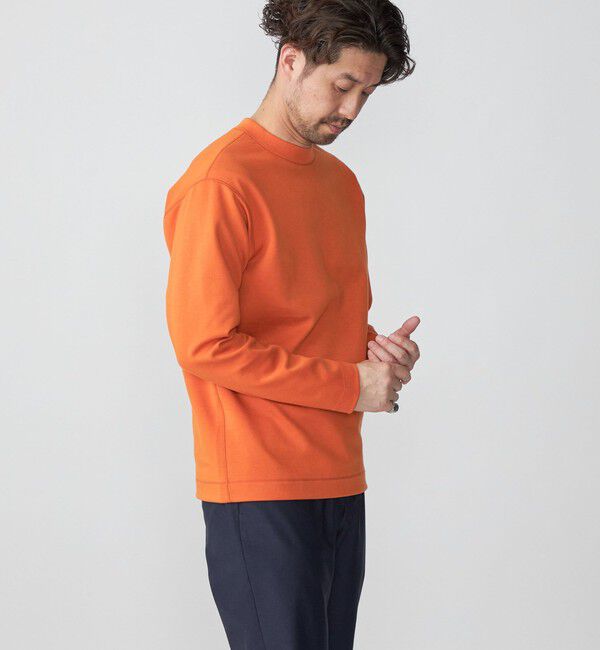 SHIPS「SHIPS:  ハイゲージ クルーネック ダンボールニット 長袖Tシャツ」|Tシャツ・カットソー|