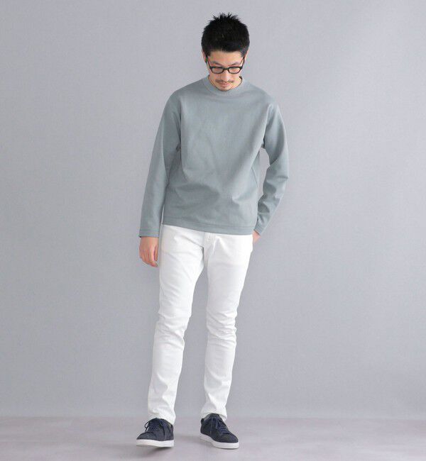 SHIPS「SHIPS:  ハイゲージ クルーネック ダンボールニット 長袖Tシャツ」|Tシャツ・カットソー|