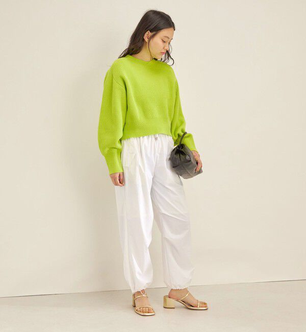 SHIPS for women「〈手洗い可能〉コットンポリ ローゲージ クルーネック プルオーバー◇」|ニット・セーター|