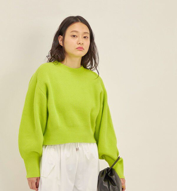 SHIPS for women「〈手洗い可能〉コットンポリ ローゲージ クルーネック プルオーバー◇」|ニット・セーター|