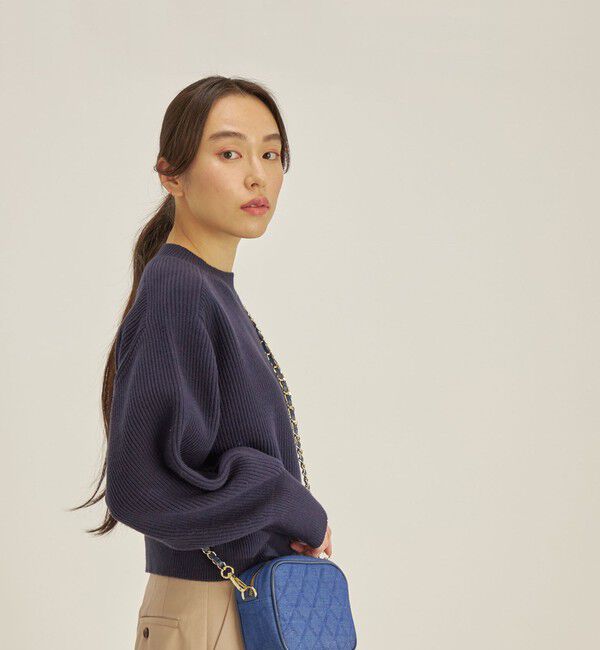 SHIPS for women「〈手洗い可能〉コットンポリ ローゲージ クルーネック プルオーバー◇」|ニット・セーター|