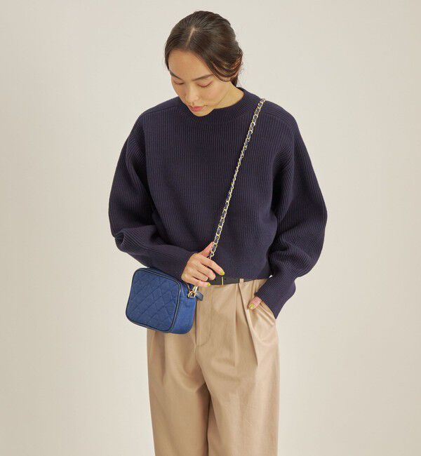 SHIPS for women「〈手洗い可能〉コットンポリ ローゲージ クルーネック プルオーバー◇」|ニット・セーター|