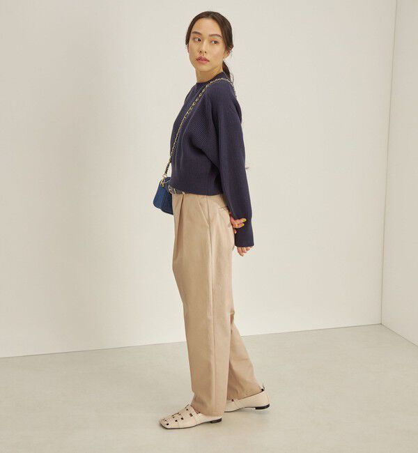 SHIPS for women「〈手洗い可能〉コットンポリ ローゲージ クルーネック プルオーバー◇」|ニット・セーター|