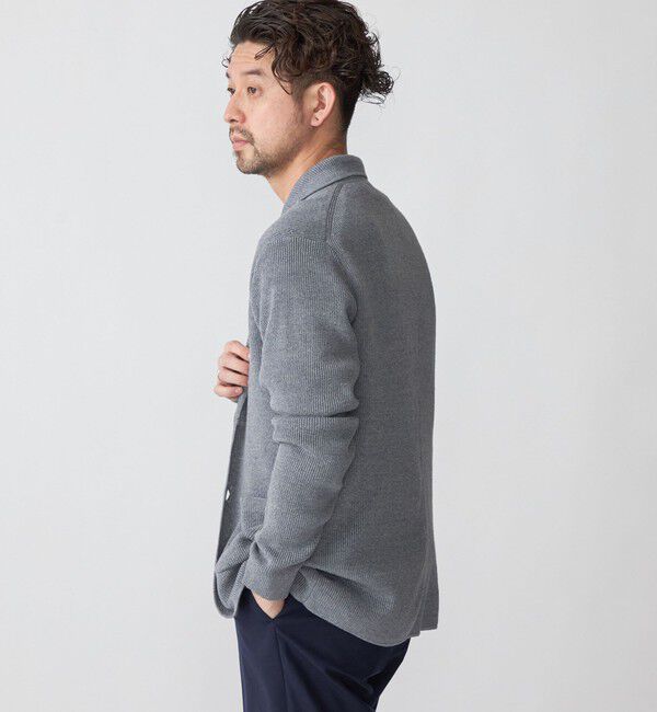 SHIPS「SHIPS: リネン ニット 2ボタン ジャケット」|テーラードジャケット|