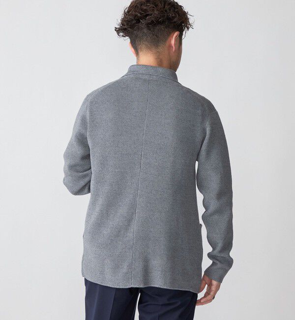 SHIPS「SHIPS: リネン ニット 2ボタン ジャケット」|テーラードジャケット|