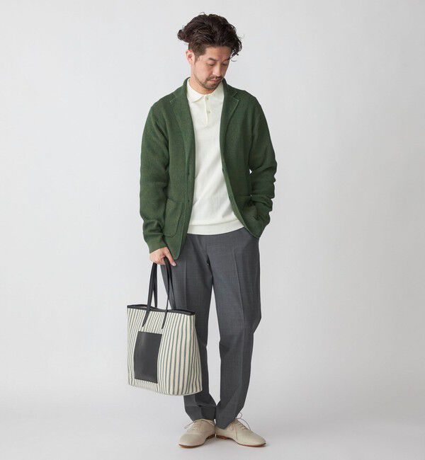 SHIPS「SHIPS: リネン ニット 2ボタン ジャケット」|テーラードジャケット|