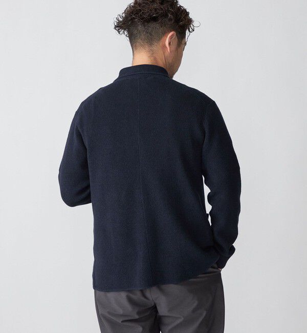 SHIPS「SHIPS: リネン ニット 2ボタン ジャケット」|テーラードジャケット|