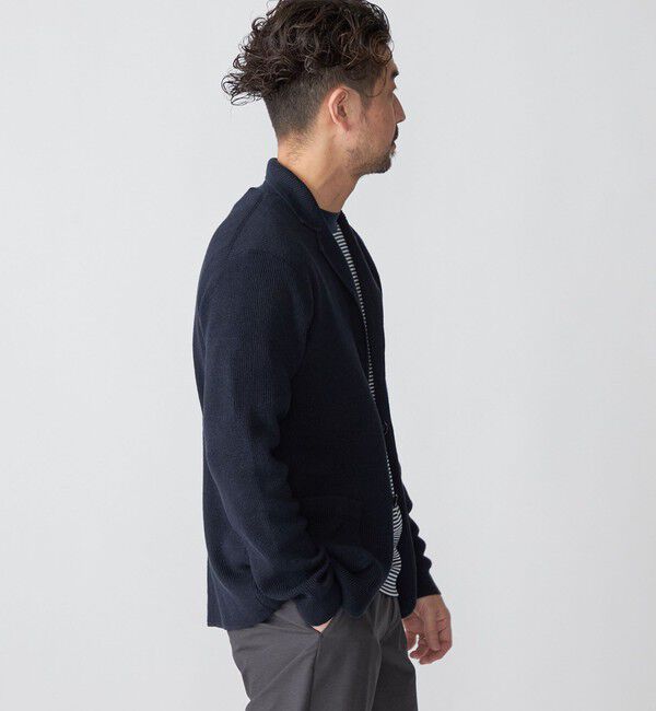 SHIPS「SHIPS: リネン ニット 2ボタン ジャケット」|テーラードジャケット|