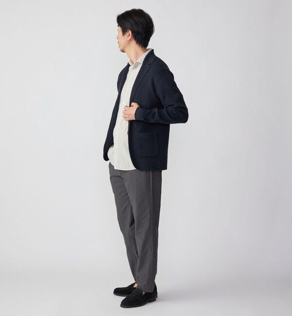 SHIPS「SHIPS: リネン ニット 2ボタン ジャケット」|テーラードジャケット|