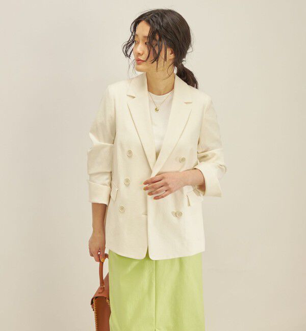 SHIPS for women「コットン リネン オックス ダブル ジャケット」|その他|