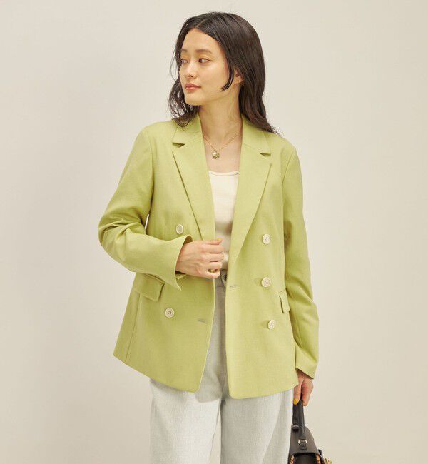 SHIPS for women「コットン リネン オックス ダブル ジャケット」|その他|