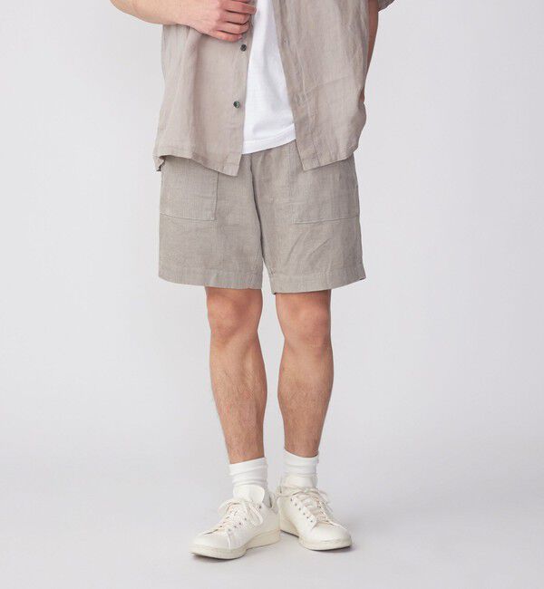 SHIPS「SHIPS: サマーコーデュロイ イージーショートパンツ」|チノ|グレー
