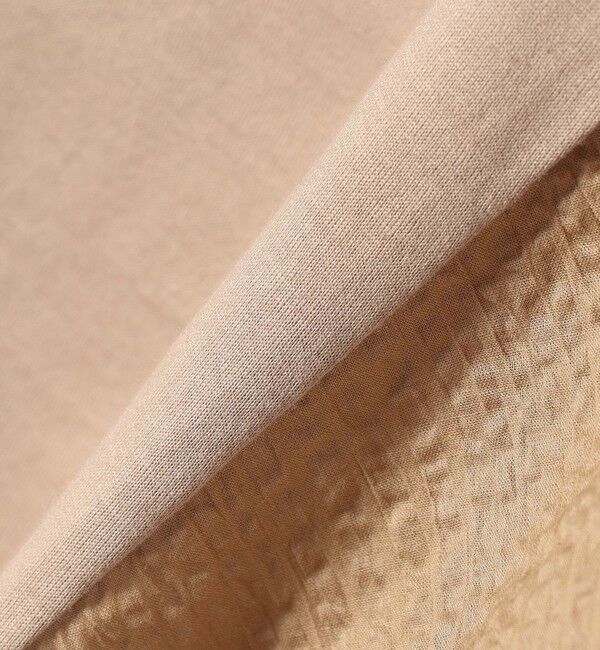 SHIPS for women「〈手洗い可能〉袖 ボリューム 布帛 コンビ カットソー◇」|Tシャツ・カットソー|