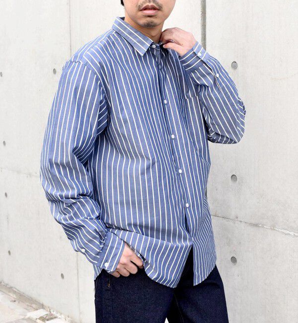 SHIPS any「SHIPS any: ストライプ / ソリッド リラックス レギュラーカラー シャツ 24SS◇」|シャツ・ブラウス|