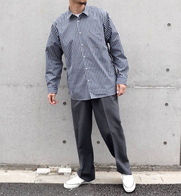 SHIPS any「SHIPS any: ストライプ / ソリッド リラックス レギュラーカラー シャツ 24SS◇」|シャツ・ブラウス|