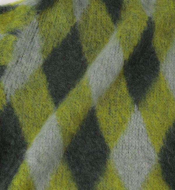 SHIPS「SHIPS: モヘヤ アーガイル Vネック ニット カーディガン」|カーディガン|