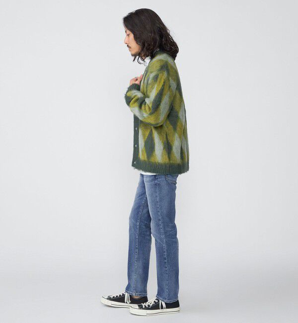 SHIPS「SHIPS: モヘヤ アーガイル Vネック ニット カーディガン」|カーディガン|