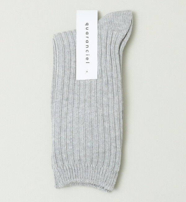 quaranciel「quaranciel: リブ ソックス」|ソックス|グレー