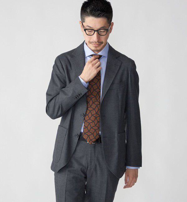 SHIPS「SHIPS:〈セットアップ対応/手洗い可能〉 バーズアイ ジャケット」|テーラードジャケット|