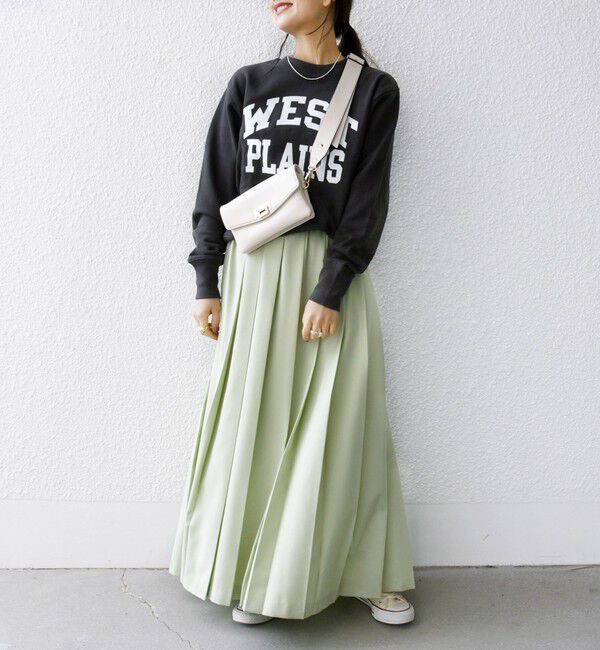 SHIPS any「SHIPS any: ウーステッド ワイド プリーツ マキシ スカート 2」|スカート|