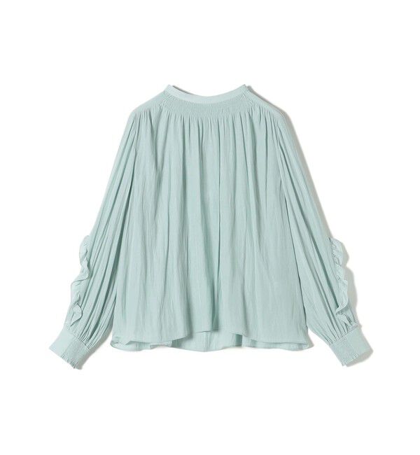 SHIPS for women「〈手洗い可能〉割繊 フリル デザイン ブラウス 24SS ◇」|シャツ・ブラウス|