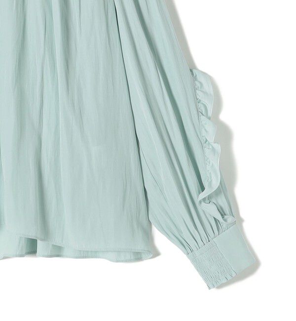 SHIPS for women「〈手洗い可能〉割繊 フリル デザイン ブラウス 24SS ◇」|シャツ・ブラウス|