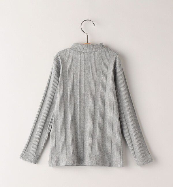 SHIPS KIDS「SHIPS KIDS:100～130cm / ランダム リブ ハイネック カットソー」|Tシャツ・カットソー|