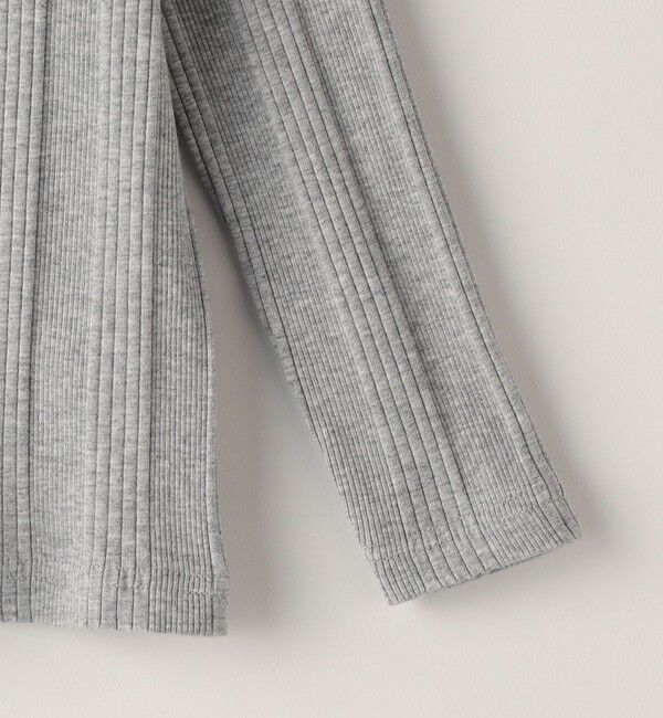 SHIPS KIDS「SHIPS KIDS:100～130cm / ランダム リブ ハイネック カットソー」|Tシャツ・カットソー|