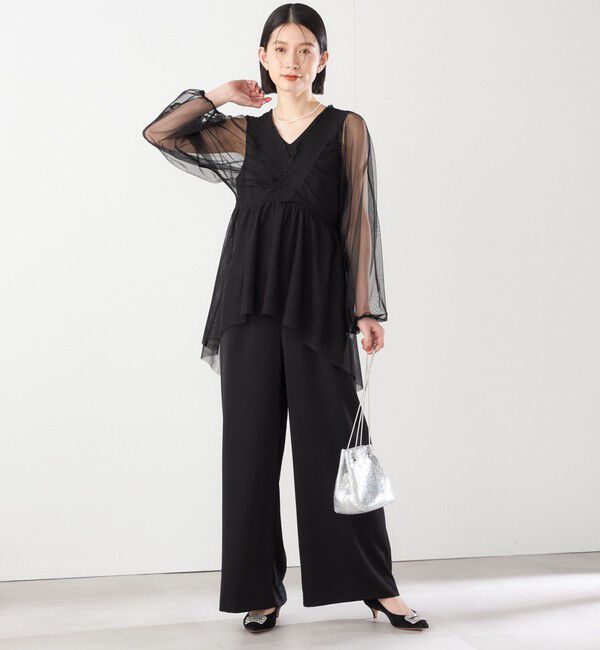 SHIPS for women「【SHIPS別注】kaene:2WAY シースルー オールインワン（セレモニー対応可）」|オールインワン|