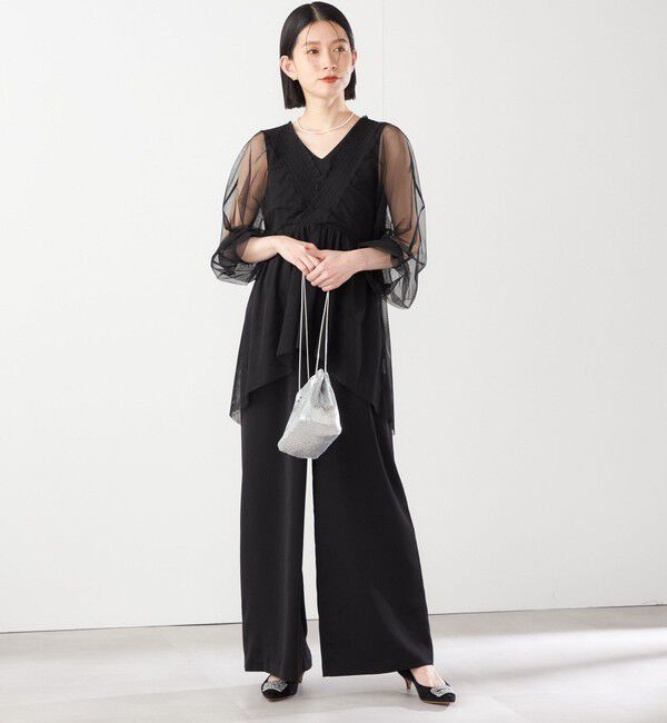 SHIPS for women「【SHIPS別注】kaene:2WAY シースルー オールインワン（セレモニー対応可）」|オールインワン|